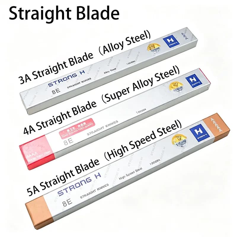 3A-4A-5A HSS Alloy Steel Straight Blade For KM and Eastman Cutting Machine Fabric Cut Knife Strong H 5,6,8,10,12,15 inch