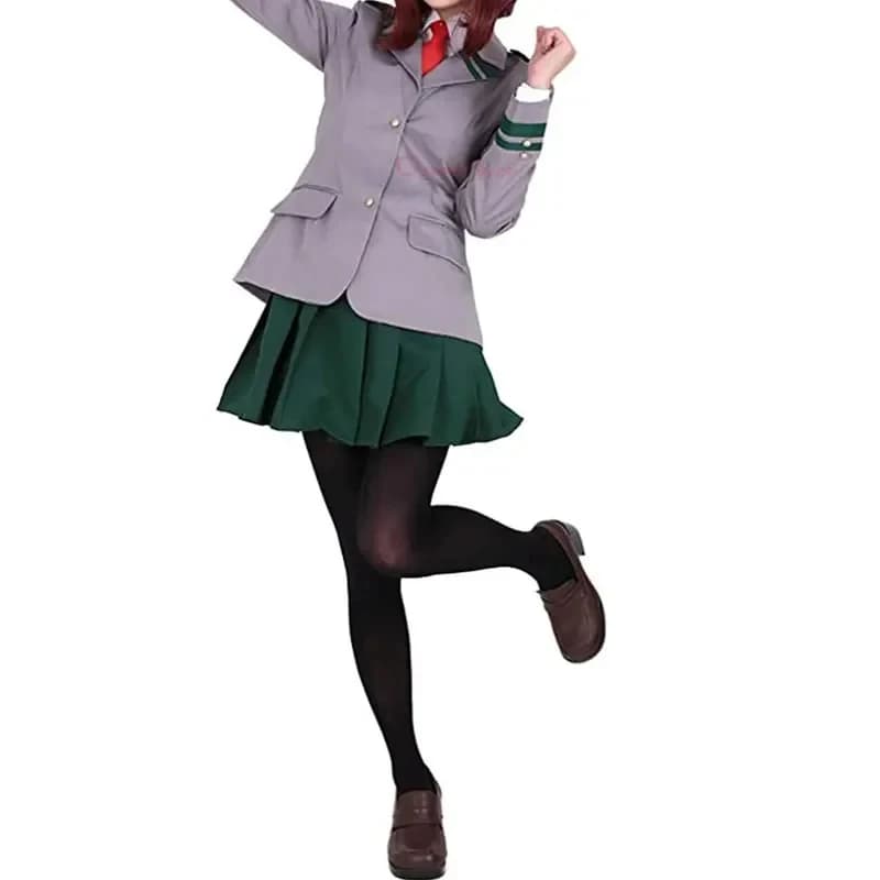 2026 My Hero Academia Boku no Hero Cosplay OCHACO URARAKA Costume Tsuyu Blazer School O78OH