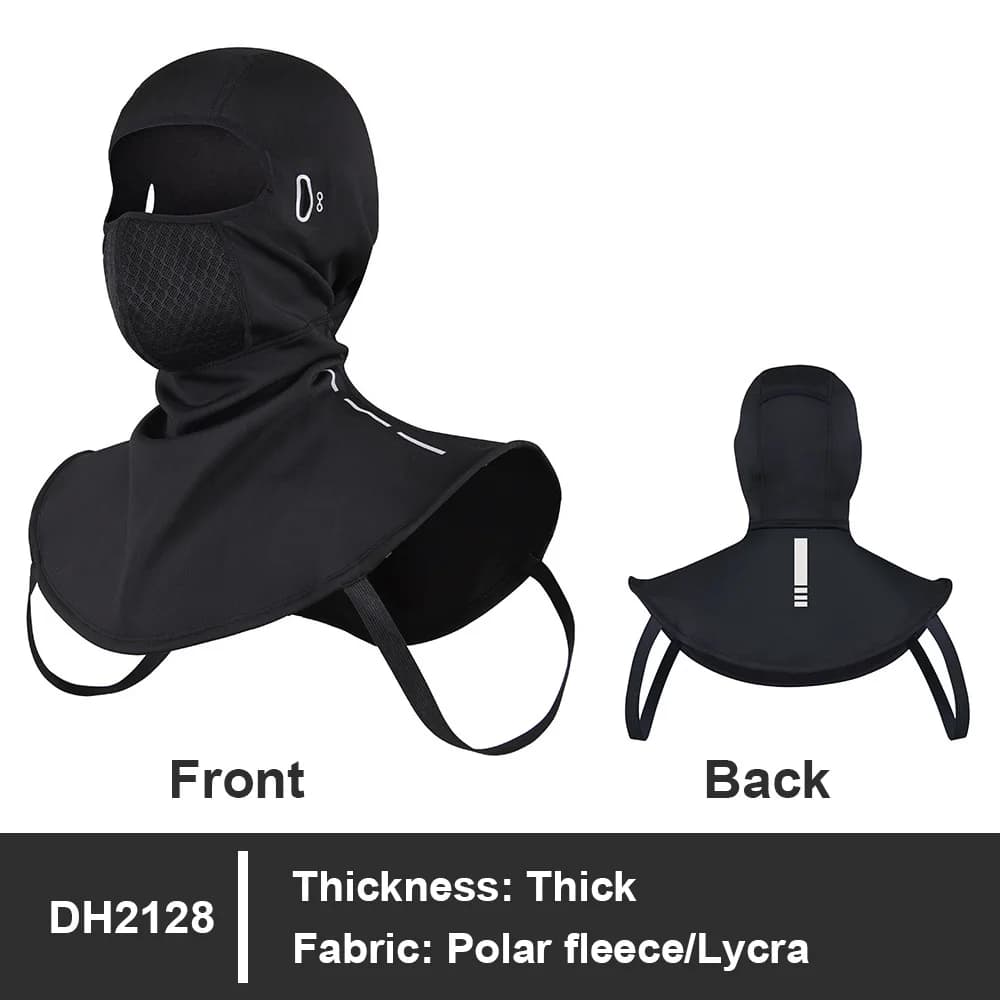 Thermal Fleece Balaclava Windproof Warm Full Face Mask Breathable Neck Cover for Motorcycle Ski MTB Cycling Run Outdoor Sports