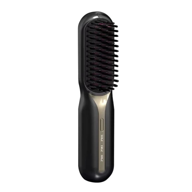 Beauty Electric Hot Comb Hair Straightener - Fast Heating, Portable, Anti-Scald, Ideal For Travel, Beard & Hair Styling A