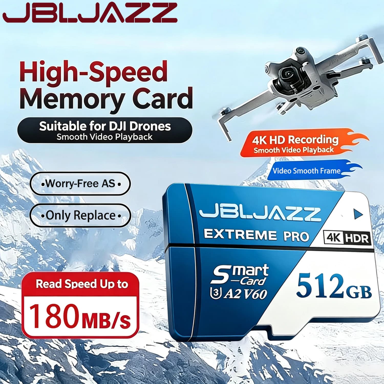 Scheda TF Extreme Pro 256GB Classe 10 A2 per Telecamere di Sorveglianza, Droni, Smartphone, Scheda di Memoria 128GB 512GB 64GB U3 V60