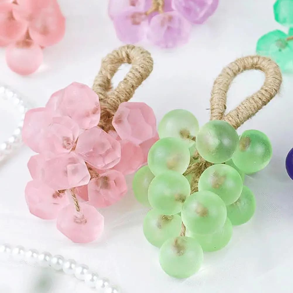 Sapone da bagno a forma di uva, effetto cristallo trasparente, aroma fruttato, barra fatta a mano per la cura del corpo, confezionato in confezione regalo festosa