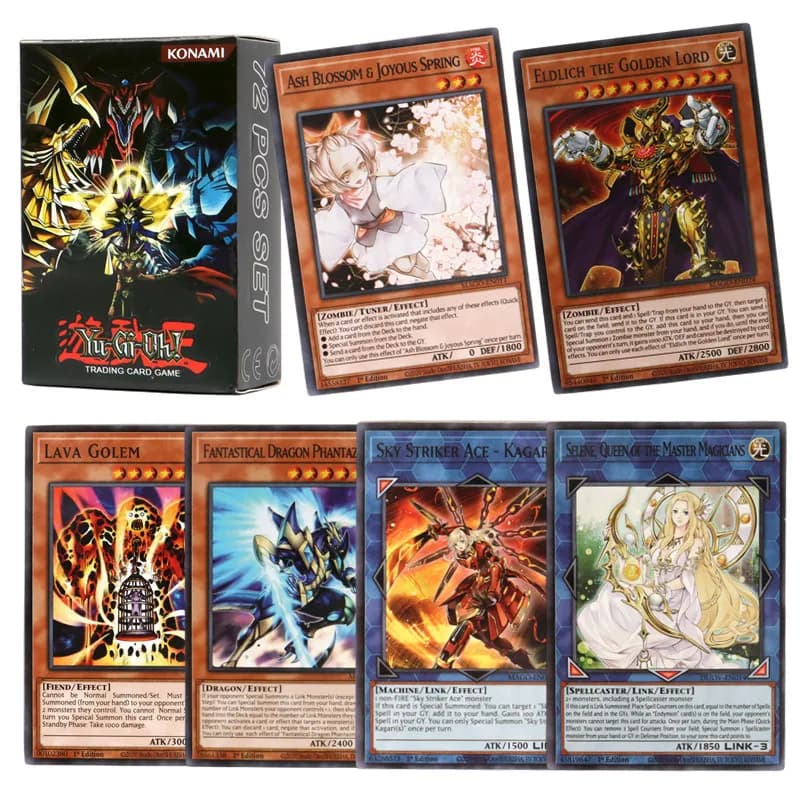 72 pz/scatola Yu gi oh Card in inglese Eldlich Sky Striker parola virtuale YU GI OH Master Duel gioco di carte collezionabili sul ponte competitivo