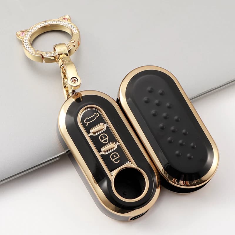TPU Key Case Remote Fob Car Key Cover per Peugeot Boxer per Citroen Jumper per Fiat 500 Panda Ducato 500L Punto Lancia Musa