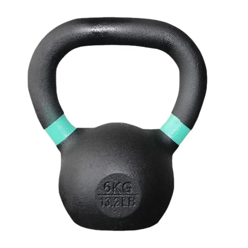 Nuovo Kettlebell in Ghisa 2025 con Anello Codificato a Colori e Impugnatura Ergonomica per Palestra Domestica, Fitness Commerciale, Allenatori di Forza e Appassionati