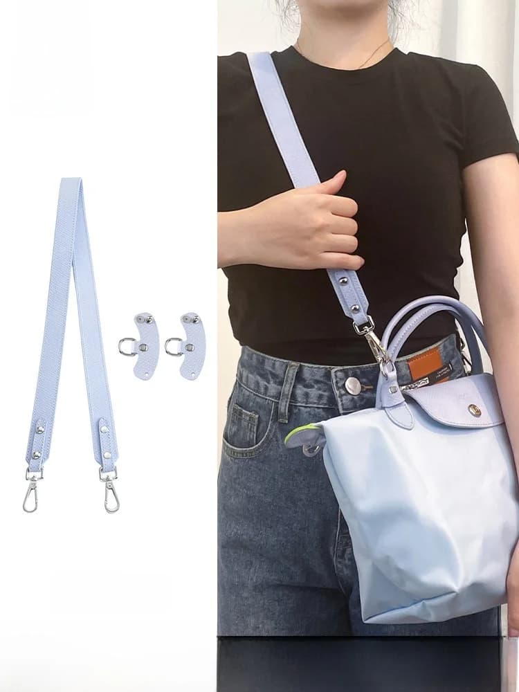 Small Size Aged Purple Wide Crossbody Strap No Punching Required Leather Bag Strap Replacement for And Other Bags