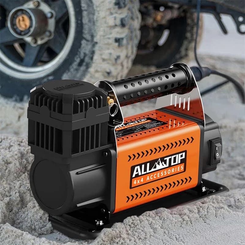 Accessori 4X4, Compressore d'Aria 12V Portatile per Auto, Gonfiatore/Scaricatore Pneumatici, Avviatore d'Emergenza con Compressore d'Aria
