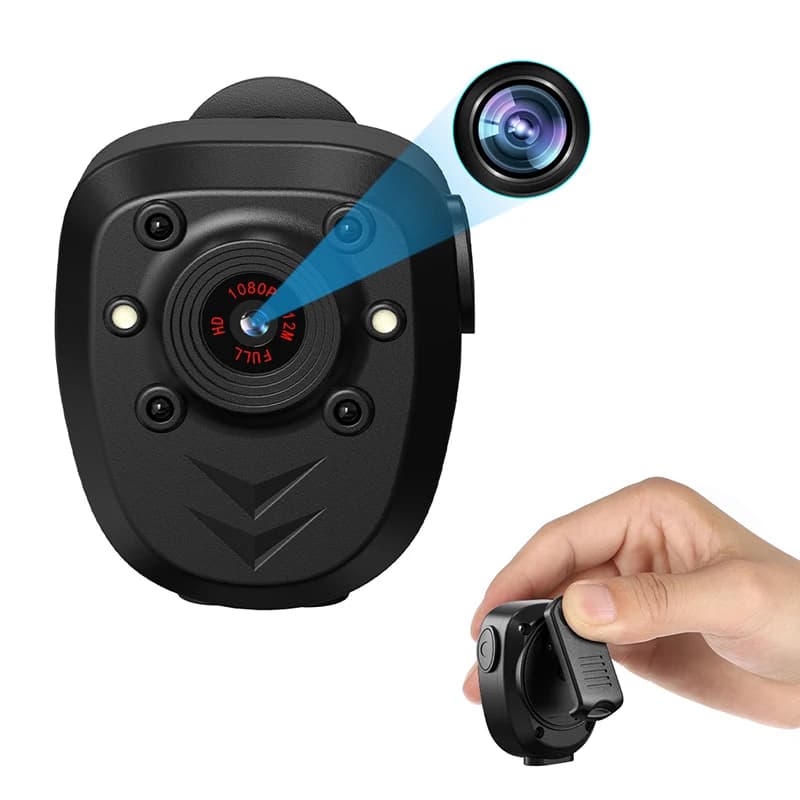 Mini videocamera per il corpo Videoregistratore indossabile per la polizia con visione notturna Durata della batteria 4-6HR Guardia di sicurezza delle forze dell'ordine