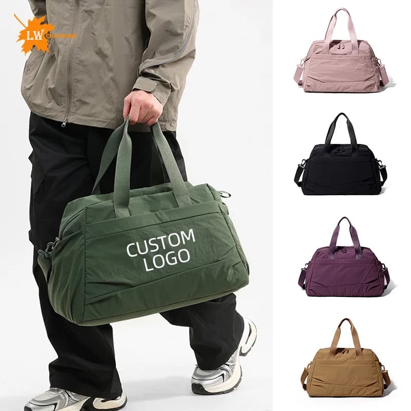 Custom logo For Fitness Bag With Shoe Compartment Men's Hand-held Yoga Luggage Travel Bag Custom Image