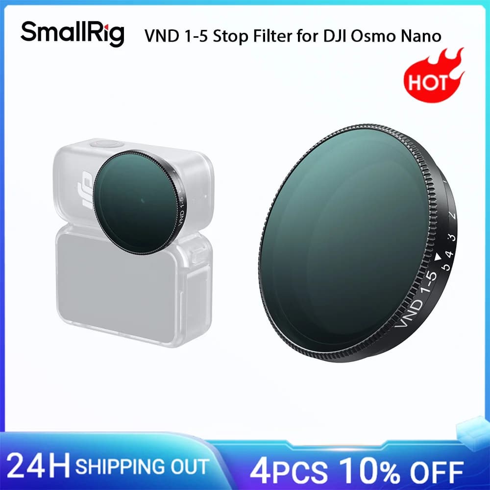 SmallRig VND 1-5 Filtro di arresto per DJI Osmo Nano Vetro ottico Premium Regolazione rotativa istantanea -5788