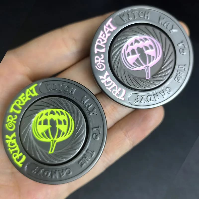 Multicolor Evil Pumpkin Fidget Spinner EDC Hand Spinner Fidget Toys antistress per adulti regali magnetici in metallo giocattoli
