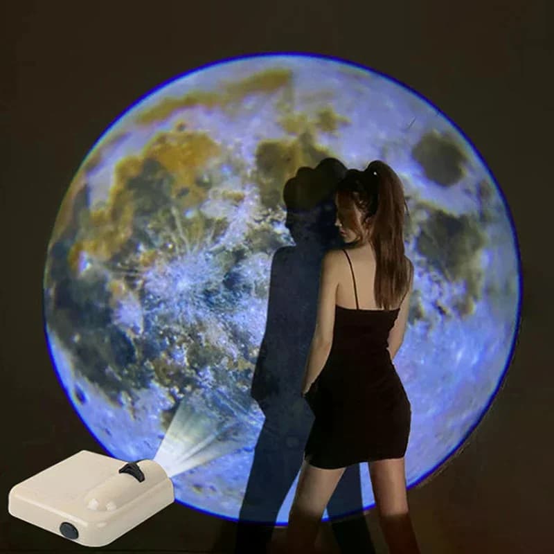 Lampada per proiezione Terra Luna Proiettore stellare Proiettore pianeta Sfondo Atmosfera Luce notturna a led per la decorazione della parete della camera da letto dei bambini