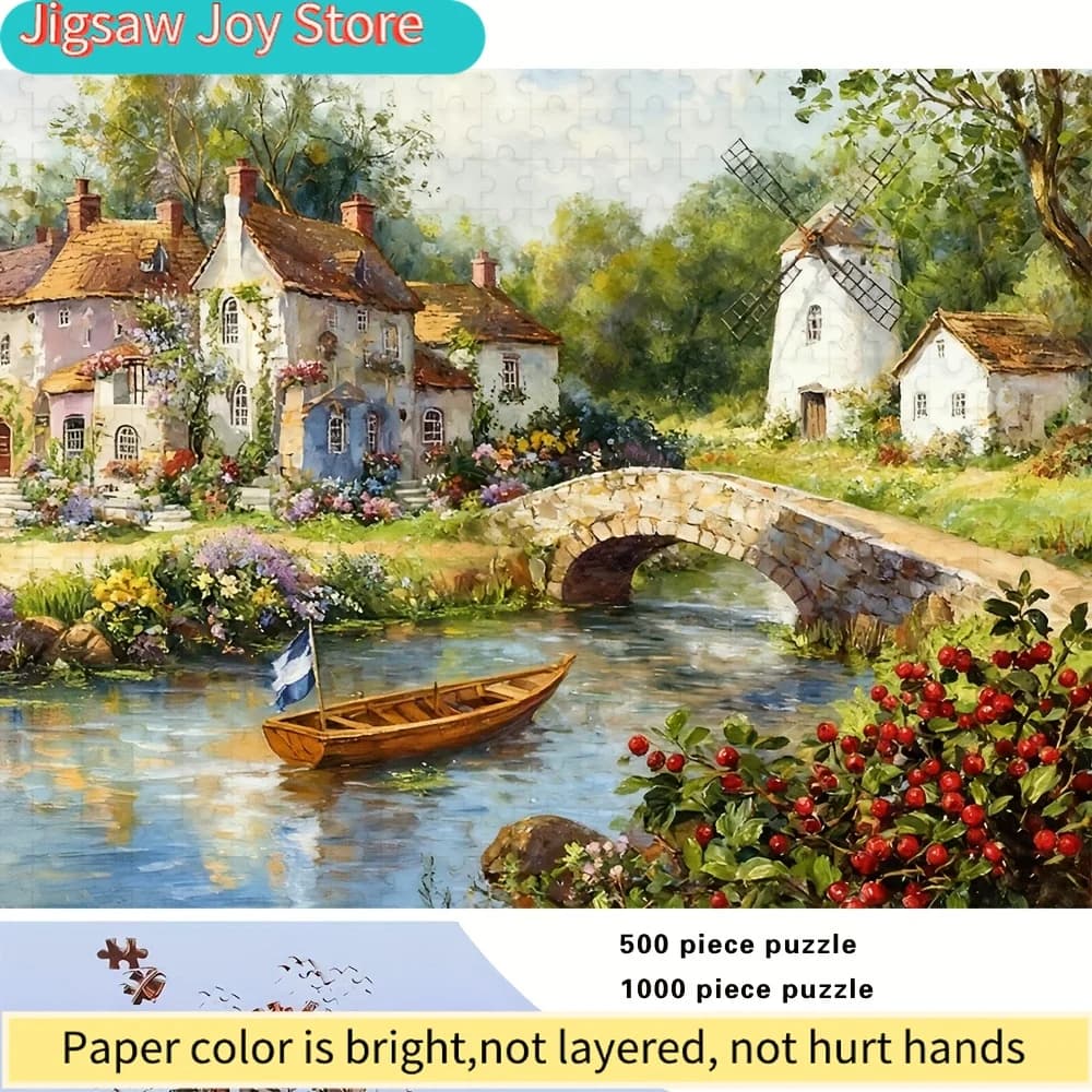 Puzzle per adulti - Rompicapo stimolante su larga scala con motivi complessi, scatola portatile per serate di gioco in famiglia, /C