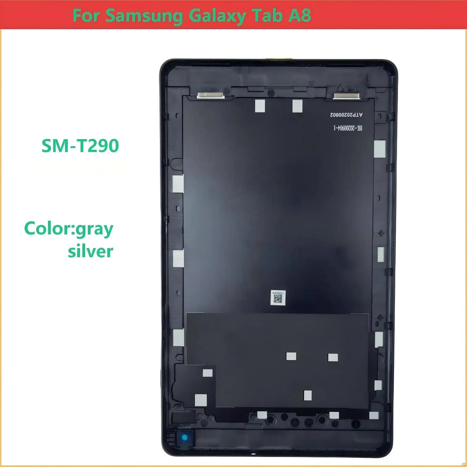 Cover posteriore per Samsung Galaxy Tab A8 T290 SM-T290, accessorio di ricambio per la custodia della batteria.