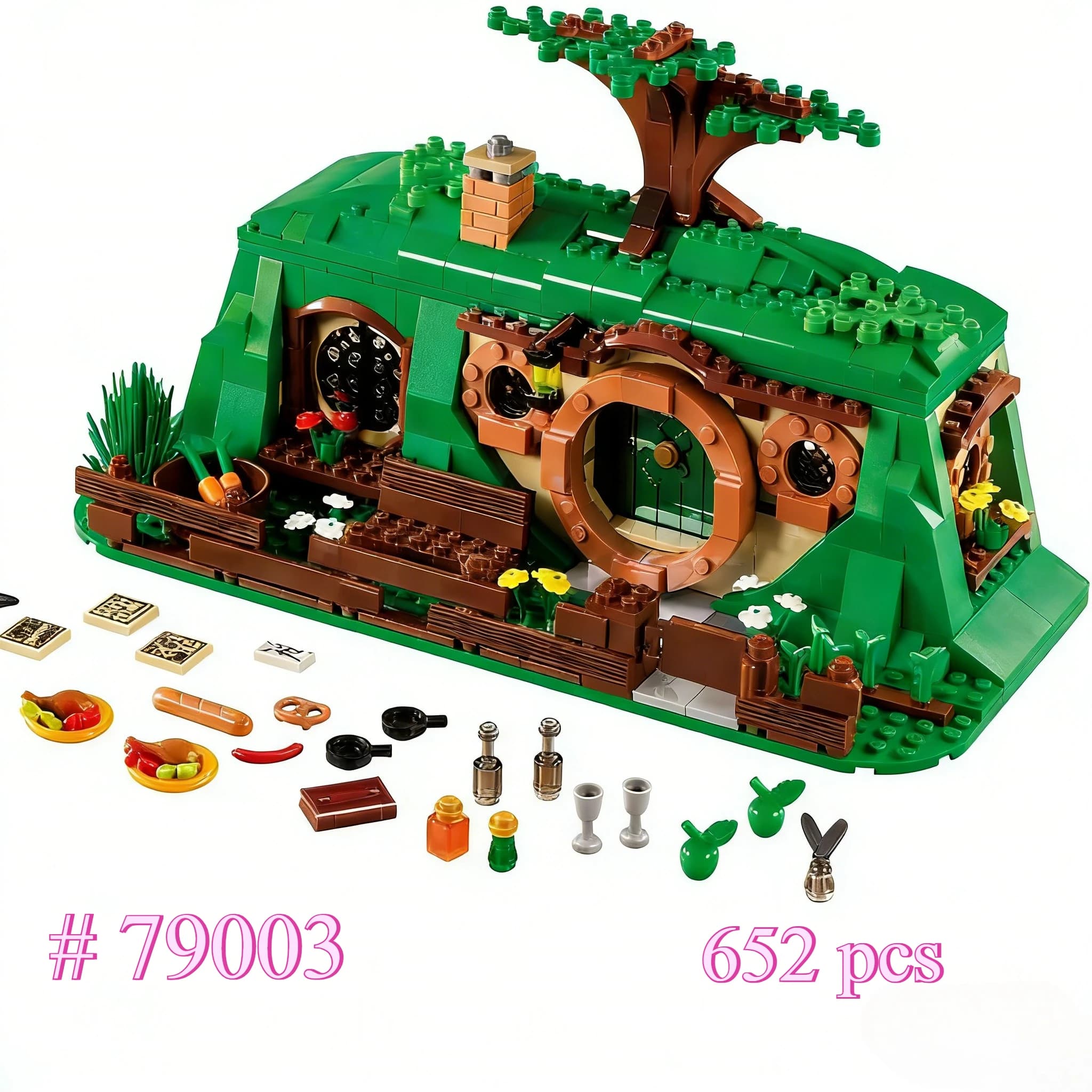 Un Inaspettato Ritrovo 79003 Set di Blocchi da Costruzione Adatto per Regali di Compleanno Compatibile con Particelle Legoed, 652 Pezzi.