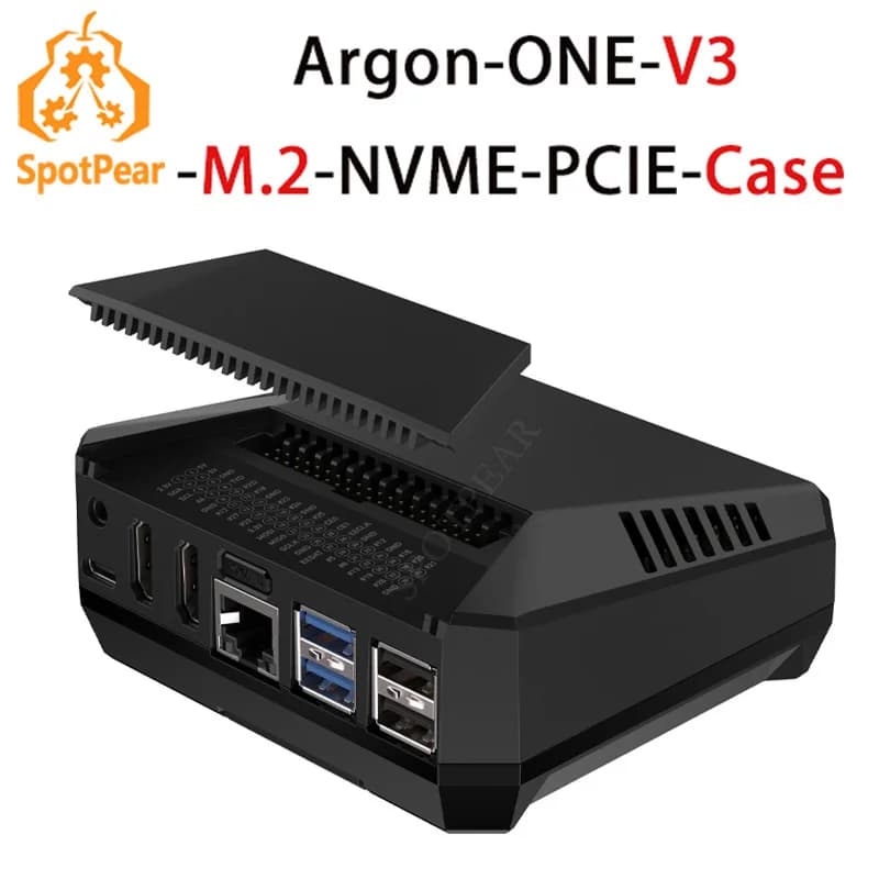 Argon Case V3 M.2 NVME for Raspberry Pi 5 PCIe to M.2 NVME SSD PI5