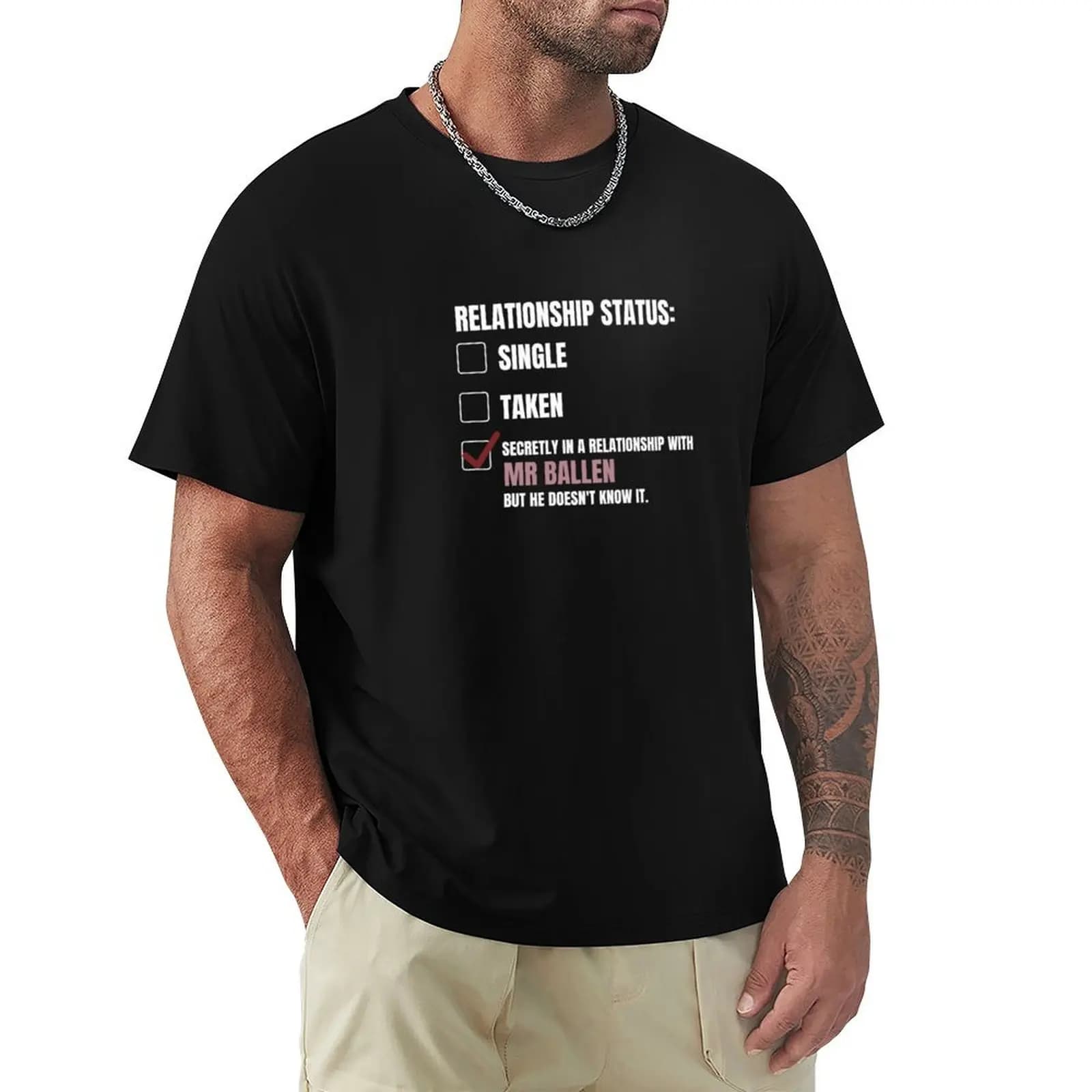 MrBallen Relationship54 T-Shirt Breathable Gym Short Sleeve T-Shirt