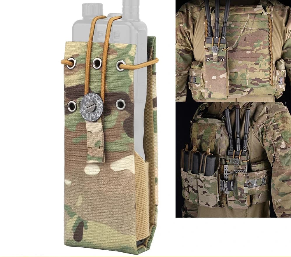 Custodia universale per radio MPU5 PRC163 152 148 Borsa porta PTT Walkie-talkie Pacchetto di archiviazione FC Style Airsoft Caccia