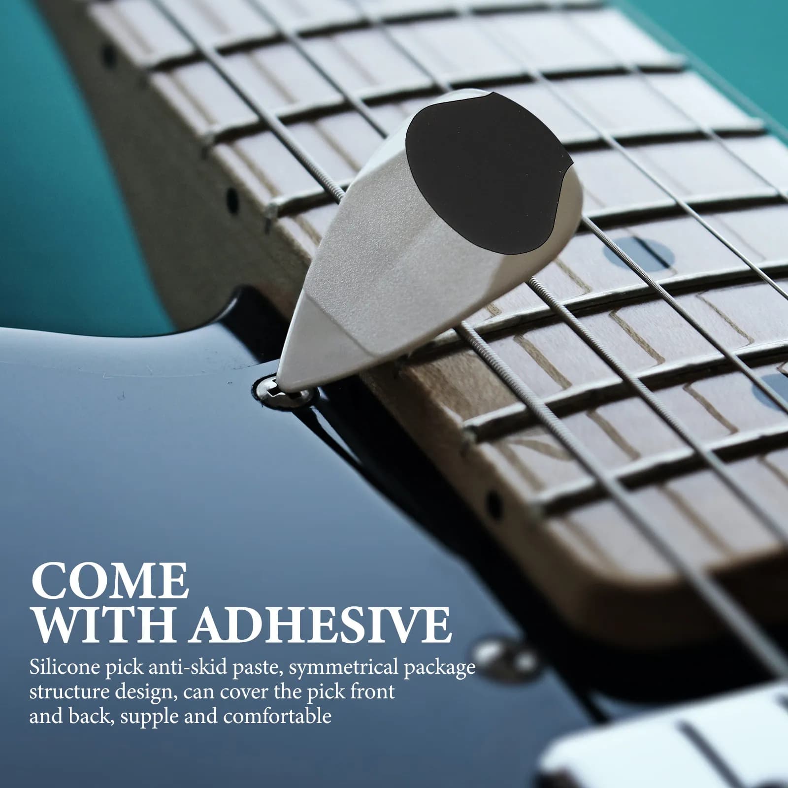 20 Pezzi Grip Autoadesivi per Plettri da Chitarra in Materiale Eva, Antiscivolo per un Controllo Migliorato, Presa Comoda e Sicura