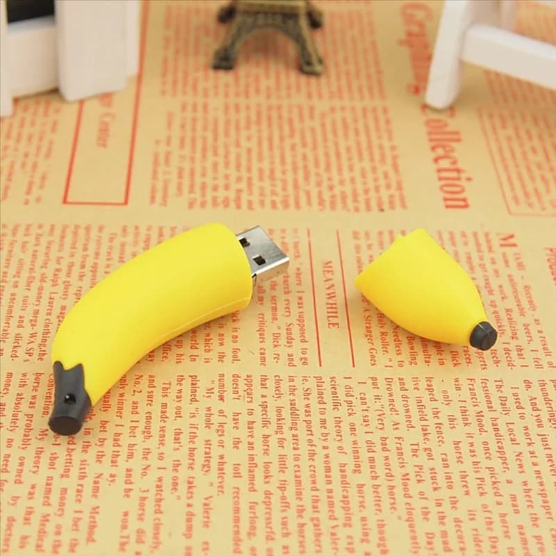 B86B-Banana Fruit USB 2.0 Chiavetta USB da 64 GB Chiavetta USB 64G carina regalo per bambini