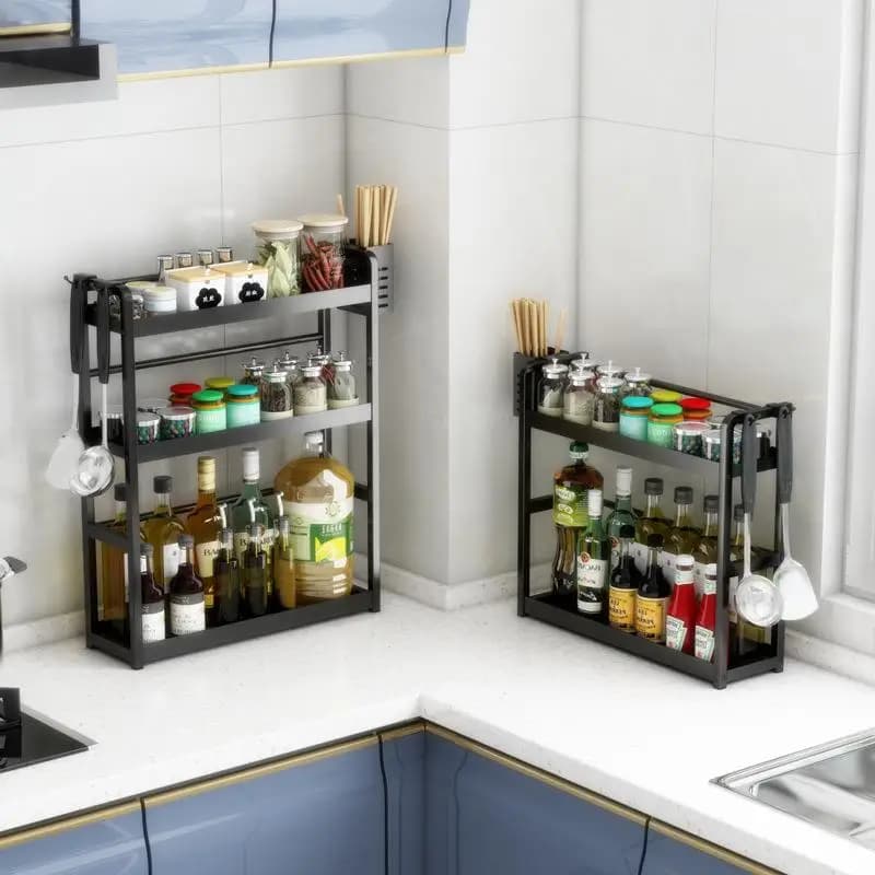 Kitchen Multi-Function Storage Rack Spice Organizer Knife Tabletop Utensil Storage Products RX001 Ingredient Shelf
