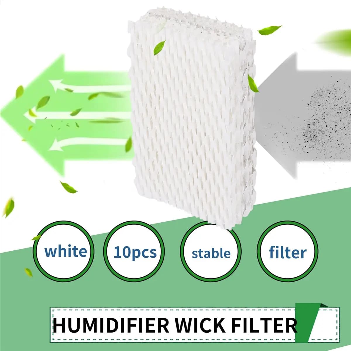 AT16 Confezione da 10 Filtri di Ricambio per Umidificatore WF813 Compatibili con Relion RCM-832 RCM-832N PCWF813