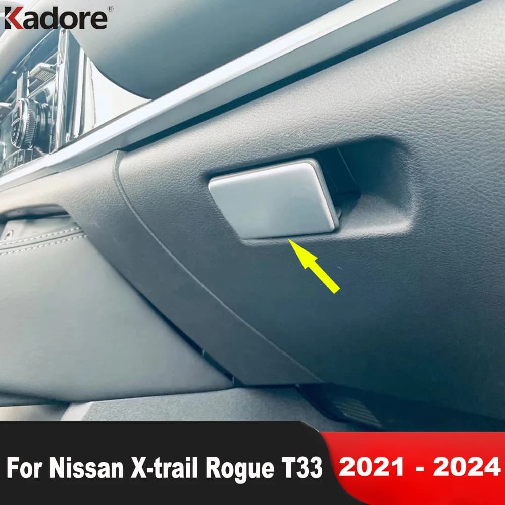 Auto Portaoggetti Portaoggetti Maniglia Della Copertura Trim Per Nissan X-trail Rogue T33 2021 2022 2023 2024 Chrome Accessori Interni