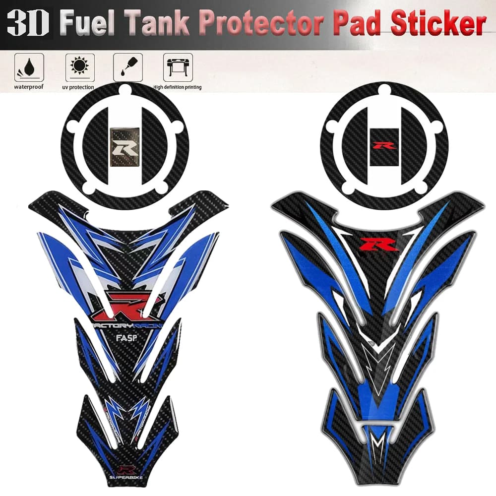 Per Suzuki GSXR Rilievo del Carro Armato Della Copertura Adesivi Accessori Moto Protector Decalcomanie GSR 1000 750 600 400 K3 K4 K5 K6 K7 K8 K9 SV 650
