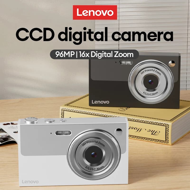 Lenovo XJ22 Digital Camera 96MP 16X Digital Zoom Autofocus Camcorder Portable For Students Outdoor Travel Photo Camera Video