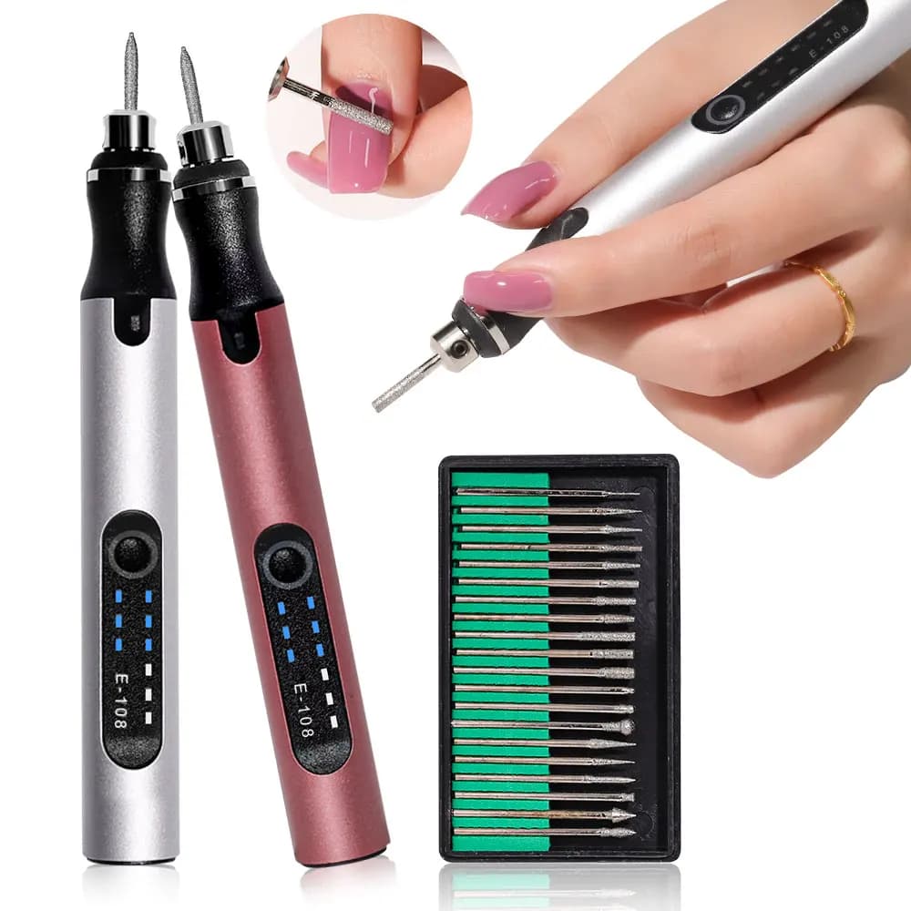 Mini Trapano Elettrico Professionale per Unghie, Penna per Smalto Gel, Lima per Unghie Leggera e Pratica, Levigatrice per Unghie per Uso Domestico