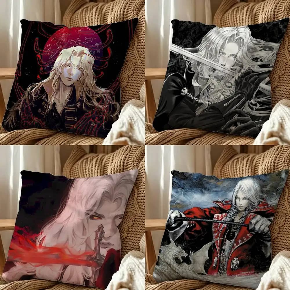 Game Castlevania Symphony of the night Double-Sided Printed Cushion Cover Bedroom Bedside Sofa Pillow Case