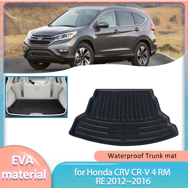 Car trunk for Honda CRV CR-V 4 RM RE 2012 ~ 2016 2013 2014 Boot Liner Cargo Floor Bags Waterproof Cover Accessories