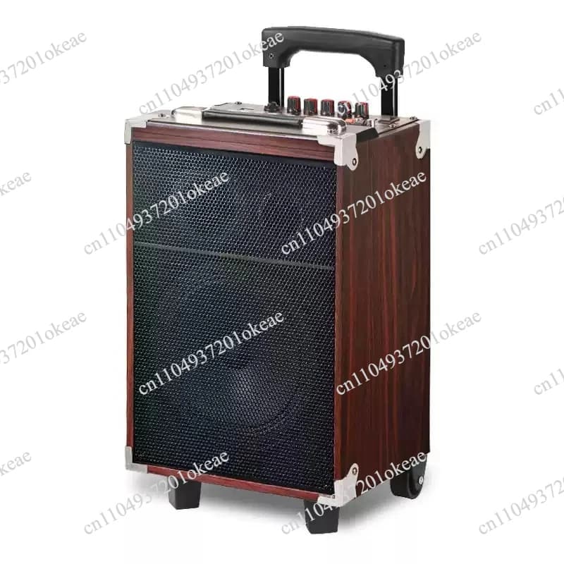 500W High-Power Subwoofer Outdoor Mobile Bluetooth Speaker Family Karaoke Live Broadcast Sound Card All-In-One Speaker Machine