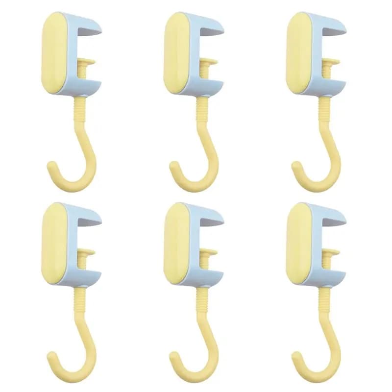 B08B-Portable Desk Hook Adjustable Mount Hook For Home Clamping Range Bag Hooks For Backpack Handbag Purse Holders Desk
