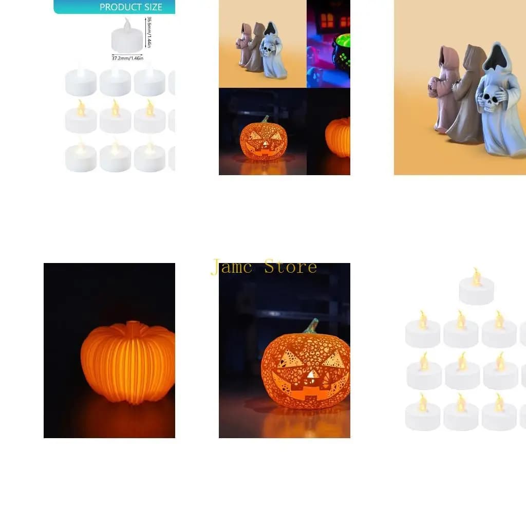 LX0B Confezione da 13 Tealight LED a fiamma realistica per accessori decorativi per stampa 3D