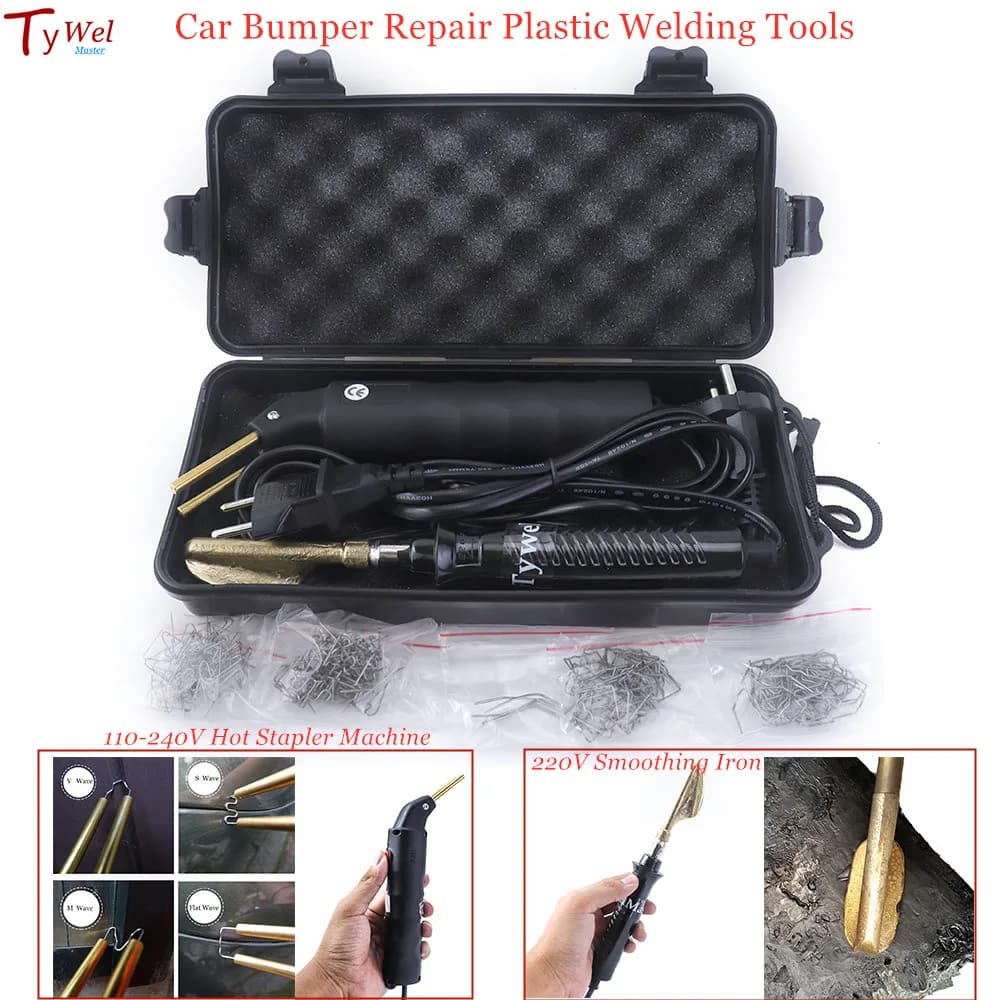 Cucitrice a caldo professionale sistema di riparazione in plastica pistola per saldatura carenatura paraurti strumento per carrozzeria saldatore in plastica saldatore per graffette