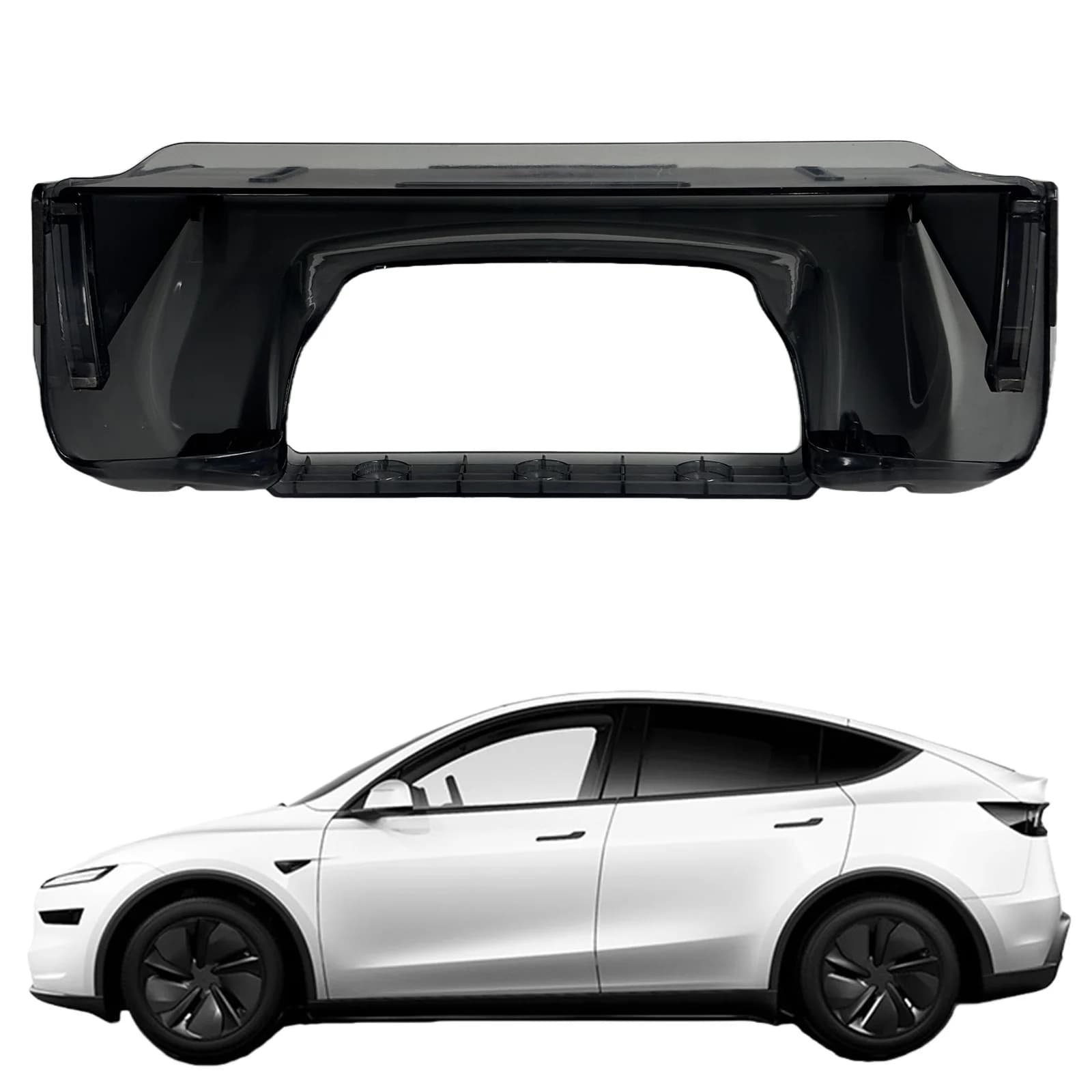 Under Screen Storage Box for Tesla 2020-2025 Model Y/YL Opening Closing Storage Box Easy Install Car Accessories