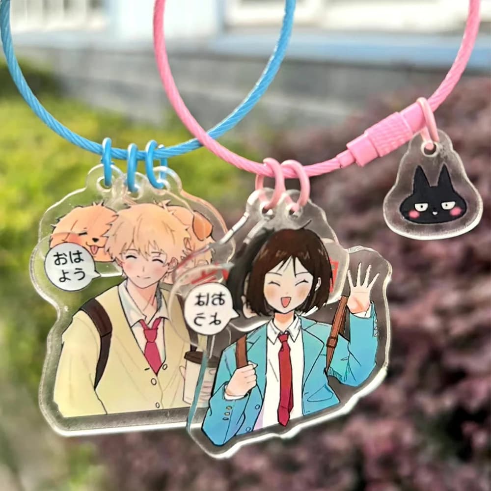 Anime Skip And Loafer Mitsumi Iwakura Sousuke Shima Portachiavi Cosplay Portachiavi Acrilico Portachiavi Figura Ciondolo Borsa Accessori