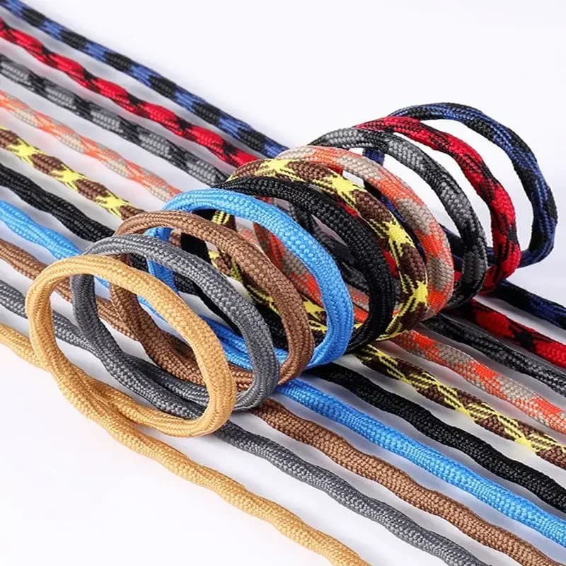 Outdoor Shoelaces round Spherical Anti-skid Design Baskets Boots Laces for Shoes 100/120/140/160cm Durable Shoe Accessories