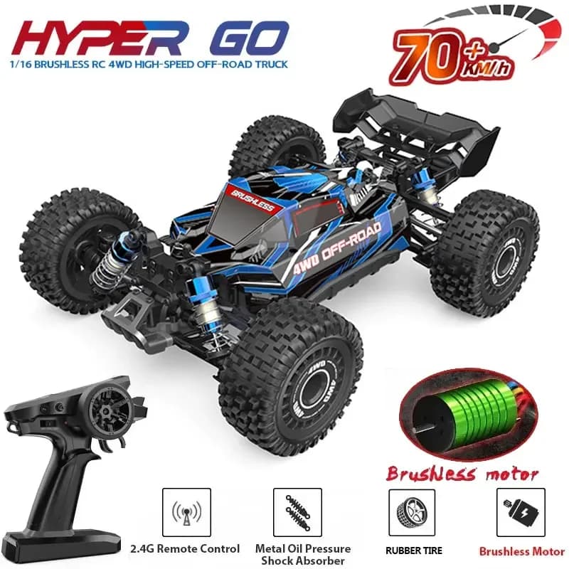 Hyper Go MJX 16208 16207 16209 16210 1/16 4WD RC Auto 70KM/H Brushless RC Auto da corsa Auto telecomandate Camion fuoristrada Giocattoli