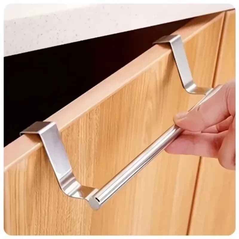 Portasciugamani in acciaio inossidabile Porta dell'armadio da cucina Portasciugamani da bagno Ganci per asciugamani appesi Scaffale per organizer per la casa