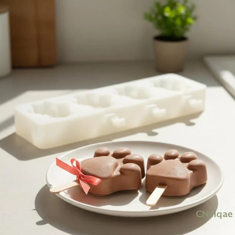 Stampi in silicone per ghiaccio a forma di zampa di cane [TG813], confezione da 2, stampi per ghiaccioli per divertenti gelati fatti in casa e feste per bambini