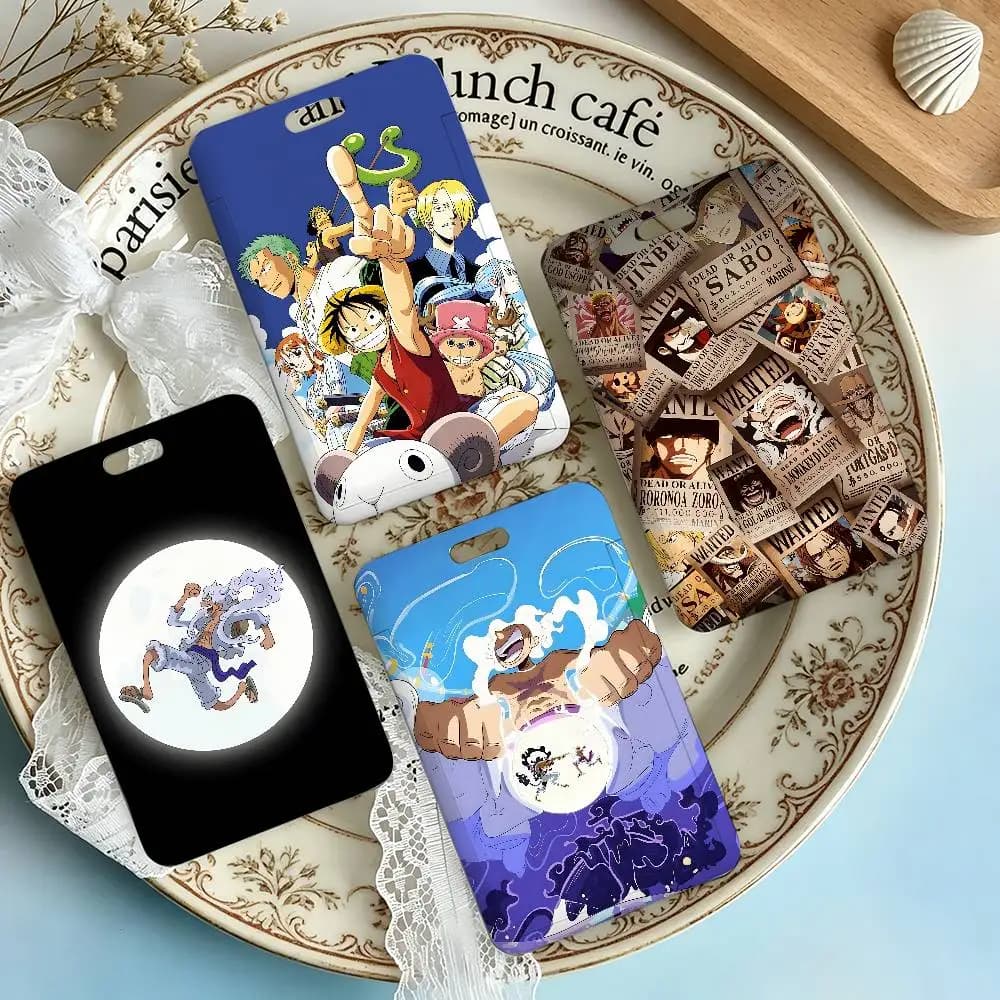 Anime-O-One-Piece-S NFC Contactless Sliding Card Sleeve For Student Cards, Bus Cards, ID Cards, And Work Permits
