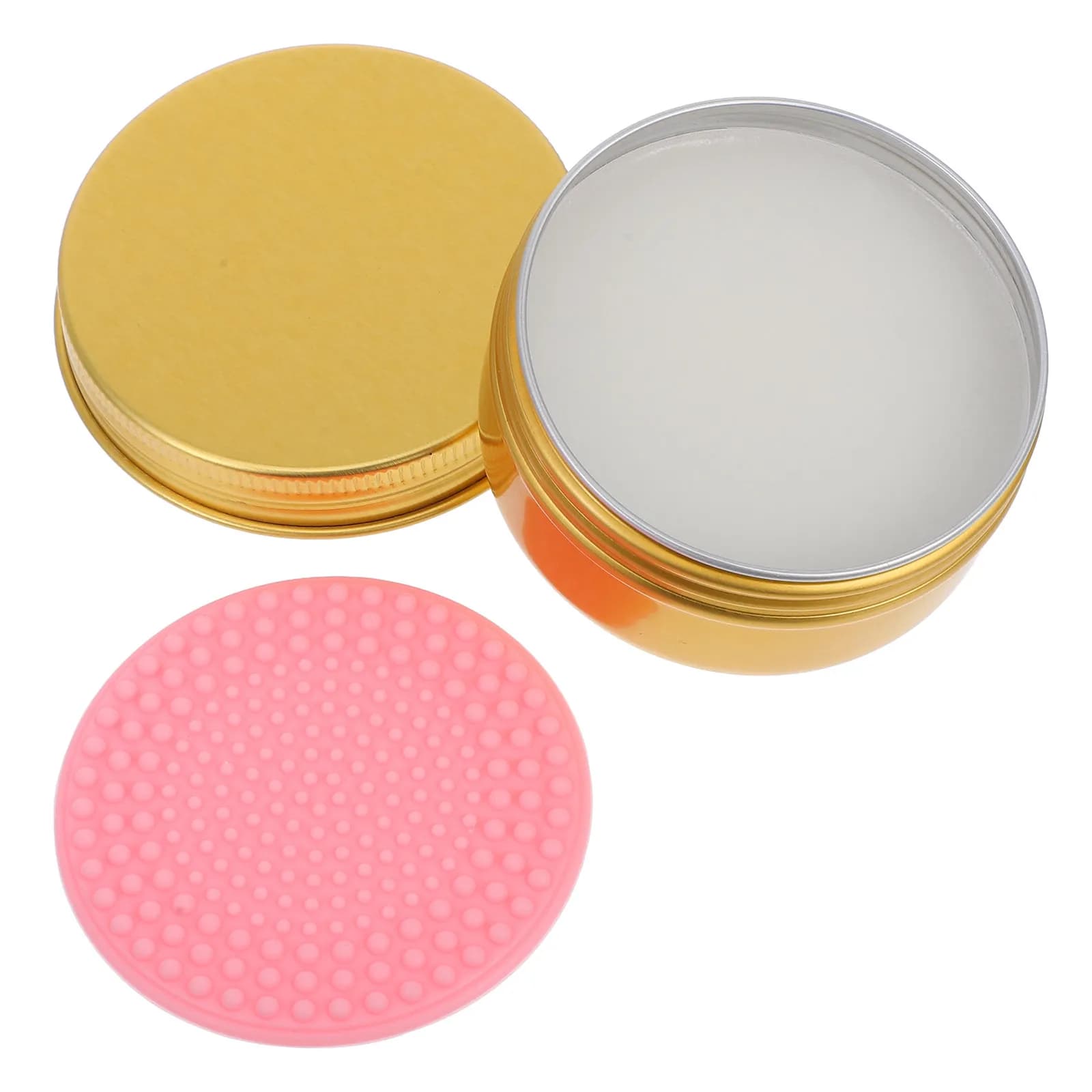Box for cleaning makeup brushes with soap, compact and portable tool for quick cleaning of shading brushes and lighthouse, color removal case.