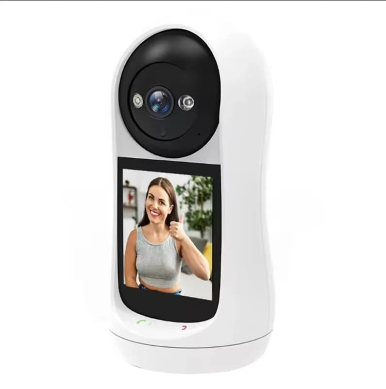 Videocamera per videochiamata Wifi da 3 MP con schermo IPS da 2,8 pollici Rilevamento del suono del pianto del bambino Telecamera IP PTZ per interni di sicurezza Baby Monitor iCSee
