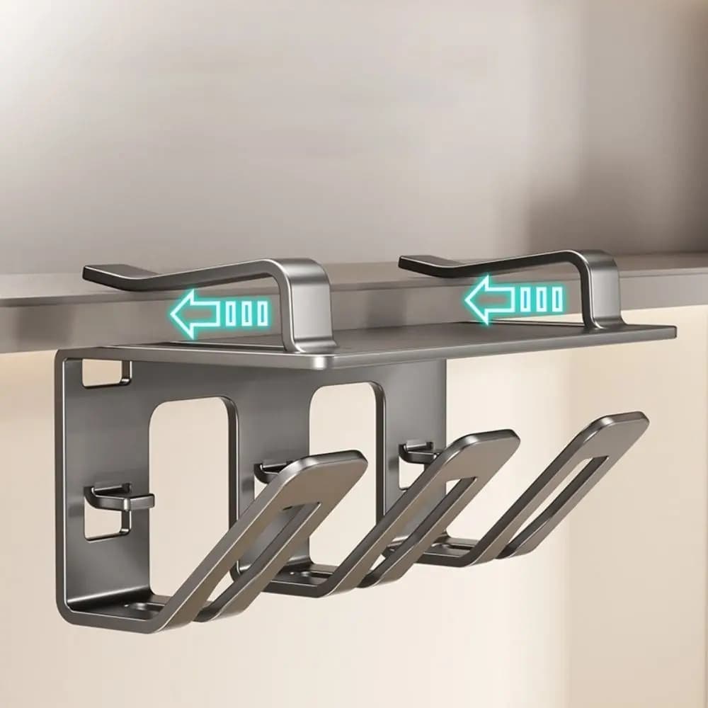 Carbon steel electric brush holder, wall mounted, without perforations, brush holders, removable, space saving