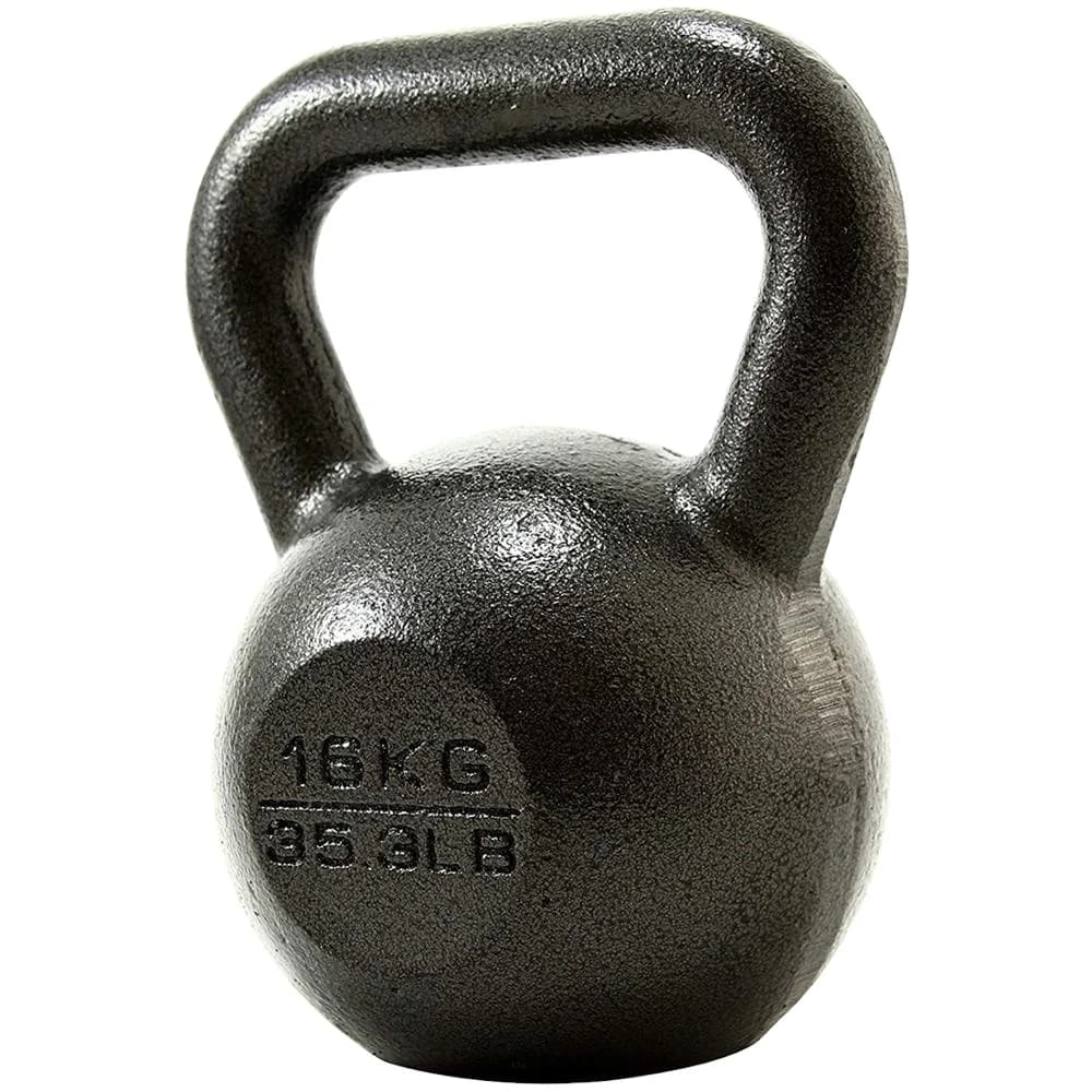Kettlebell in Ghisa da 16kg per Allenamento Fitness e Sollevamento Pesi a Casa