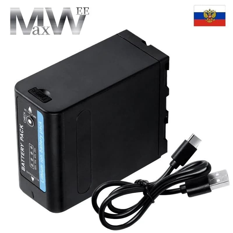 6800/7800/8800/12800mAh Battery For Sony NP-F980 NP-F970 NPF960 NPF970 PLM-100 CCD-TRV35 MVC-FD91 MC1500C with USB Charge Output