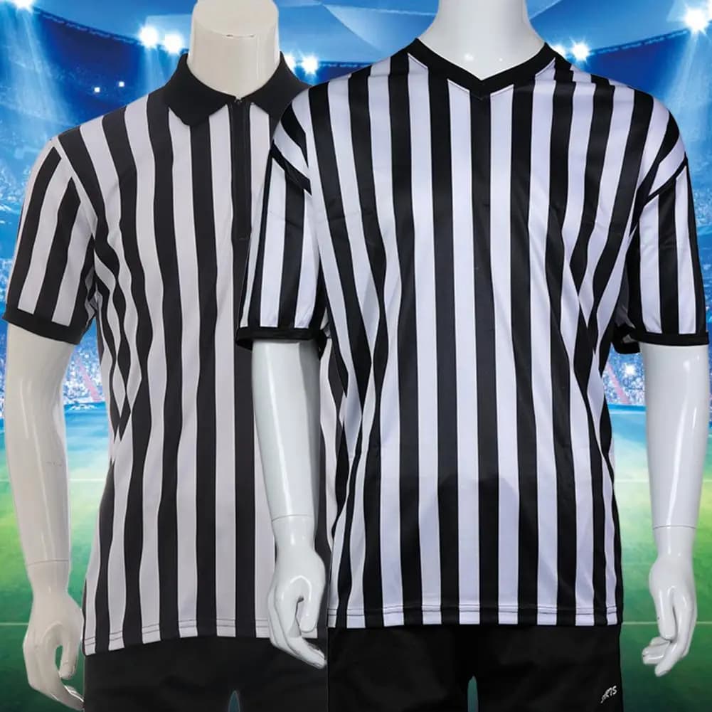Uniform Field Row Arbitration Mesh from Volleyball Field Clothing Sports Mesh Football Set T-shirts from Basketball Football Arbitration