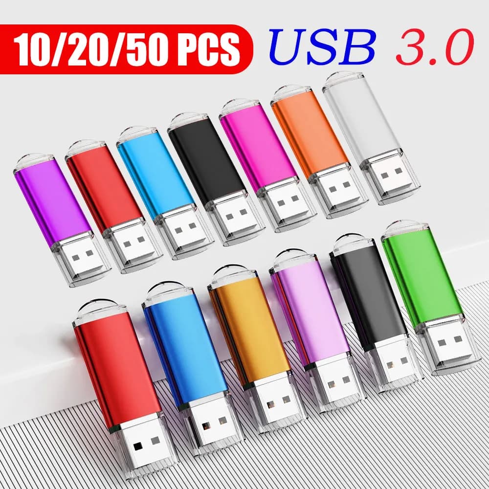 Chiavetta USB 3.0 in Metallo da 4GB, 8GB, 64GB, Prezzo all'Ingrosso, 10/20/50 Pezzi, Pendrive USB, Memory Stick, Logo Personalizzato Gratuito, Regali, U-disk Impermeabile